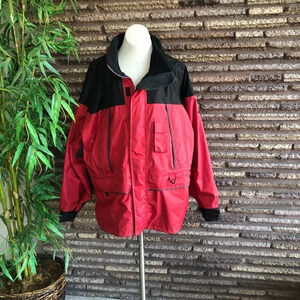 McKinley M Wear Men's Red and Black Waterproof Parka